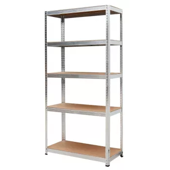AWTOOLS Estantería 5 baldas 180x90x40 cm Carga 250 kg por balda Acero galvanizado de 5,0 mm