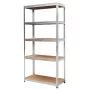 AWTOOLS Estantería 5 baldas 180x90x40 cm Carga 250 kg por balda Acero galvanizado de 5,0 mm