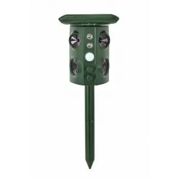 AWTOOLS repelente ultrasónico solar para topos con vibraciones en el suelo, IP44, alcance 800 m²