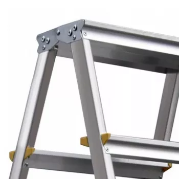 AWTOOLS Escalera de tijera taburete 4 peldaños 150 kg