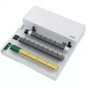 AXIS A9920 módulo de expansión de relés I/O – 8 puertos configurables, RS485, montaje en carril DIN