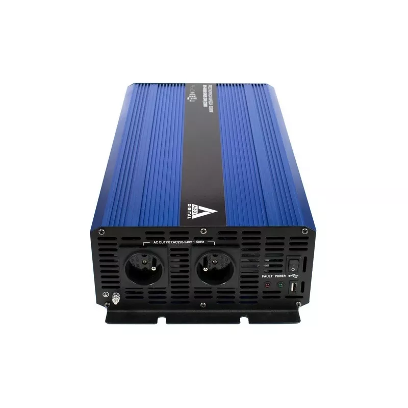 AZO Digital Inversor de onda senoidal pura de 24V DC a 230V AC 6000W IPS-6000S