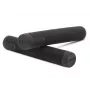 Aztek Lite Grips Ruby - Puños de scooter TPR con nervaduras y tapones de manillar (par)
