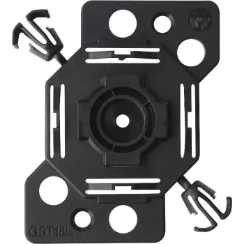 Bachmann 375.542 Placa de montaje individual para dispositivos 50x50 mm, negro