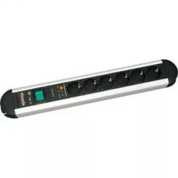 Bachmann PRIMO regleta de 8 tomas con interruptor, 1,75 m, negra 331.007