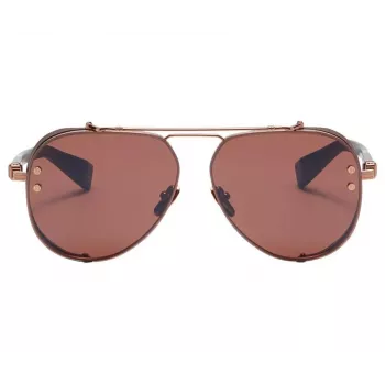 BALMAIN BPS-125E-62 gafas de sol piloto hombre gunmetal gris 62mm