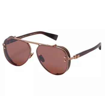 BALMAIN BPS-125E-62 gafas de sol piloto hombre gunmetal gris 62mm