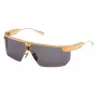 BALMAIN Gafas de sol unisex BPS-147A-142 Montura de acetato negra cuadrada lentes de nailon grises 43/27/147 mm