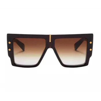 BALMAIN Gafas de sol de mujer BPS-144C-57 Montura de acetato cat eye Lentes grises 57/14/145 mm