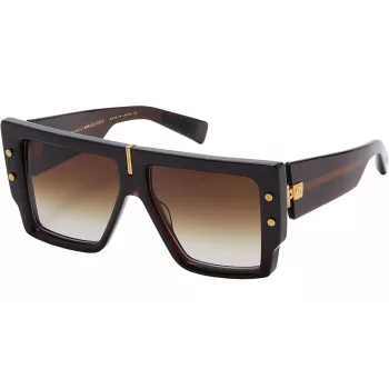 BALMAIN Gafas de sol de mujer BPS-144C-57 Montura de acetato cat eye Lentes grises 57/14/145 mm