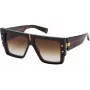 BALMAIN Gafas de sol de mujer BPS-144C-57 Montura de acetato cat eye Lentes grises 57/14/145 mm