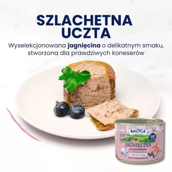 Baltica Smaki Regionów Alimento para gatos adultos con cordero, 400g lata