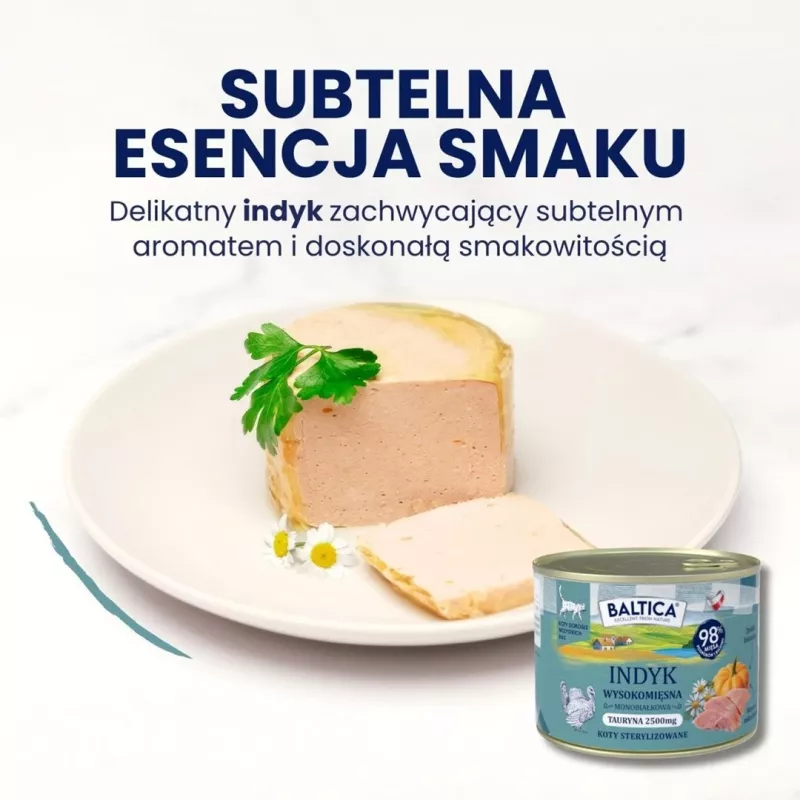 BALTICA Smaki regionów Pavo Mono - Alimento húmedo para gatos - 400g