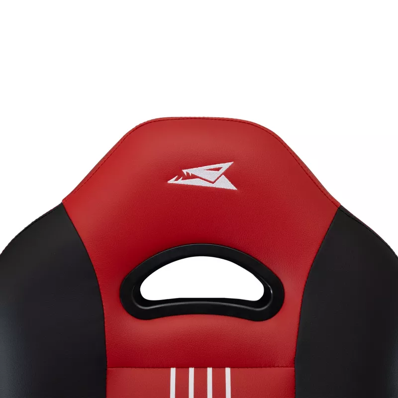 Baracuda ABALONE-B/R silla gaming negra/roja – piel sintética PU, reposabrazos 2D, gas lift clase 4