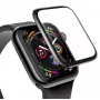 Baseus Protector de pantalla de cristal templado curvado de 0,23 mm para Apple Watch 38 mm negro (SGAPWA4-C01)