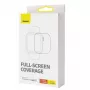 Baseus protector NanoCrystal de 41mm para Apple Watch 7/8/9, pack de 2, transparente