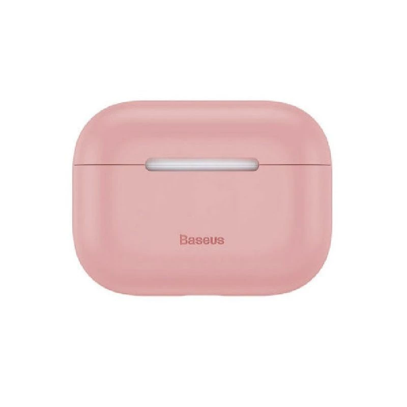 Baseus funda protectora de silicona gel Silica para AirPods Pro rosa