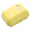 Baseus Apple Silicona Series Funda Protectora de Silicona Ultrafina para AirPods 1/2 Amarillo