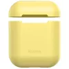 Baseus Apple Silicona Series Funda Protectora de Silicona Ultrafina para AirPods 1/2 Amarillo
