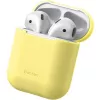 Baseus Apple Silicona Series Funda Protectora de Silicona Ultrafina para AirPods 1/2 Amarillo