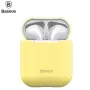 Baseus Apple Silicona Series Funda Protectora de Silicona Ultrafina para AirPods 1/2 Amarillo