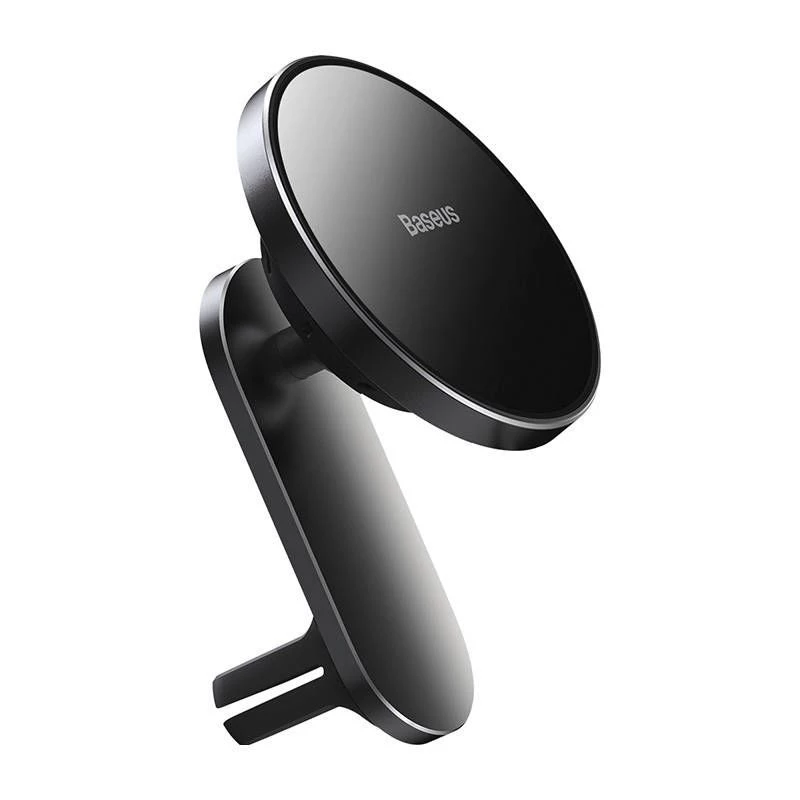 Baseus Big Energy Soporte para coche con cargador inalámbrico 15W para iPhone 12/13 (Negro)