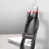 Baseus cable Cafule de nailon trenzado resistente USB-A a USB-C QC3.0 2A 3M rojo (CATKLF-U09)