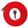 Cable Lightning Baseus Cafule 2A 3 m rojo/negro (CALKLF-R09)