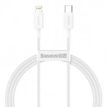 Baseus Superior Series cable USB-C a Lightning, 20W PD, 1 m, blanco (CATLYS-A02)