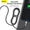 Baseus Cafule Series cable USB-C a Lightning de metal PD 20W 1m negro