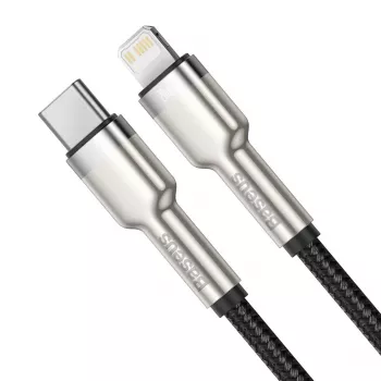 Baseus Cafule Series cable USB-C a Lightning de metal PD 20W 1m negro
