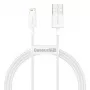 Baseus Superior Series Cable de USB-A a Lightning, 2,4 A, 2 m, blanco (CALYS-C02)