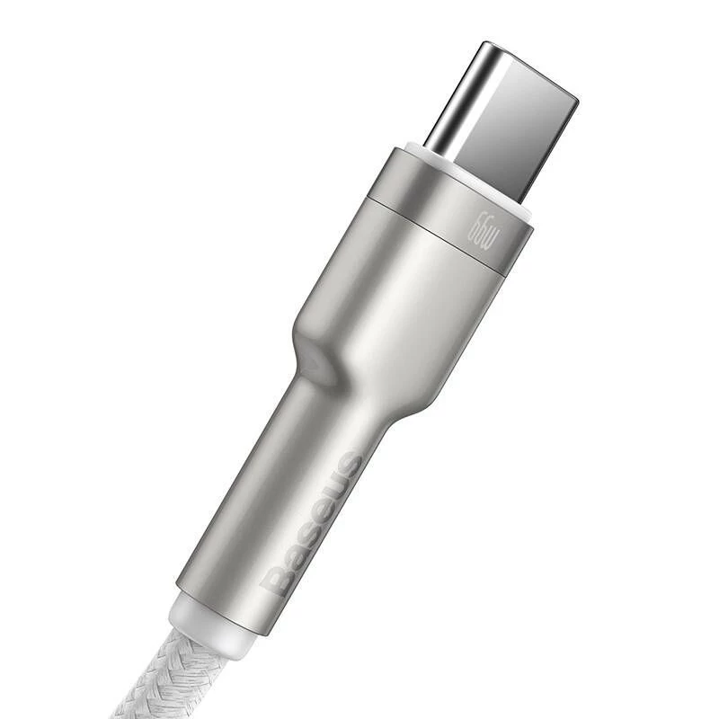 Baseus Cable Cafule USB-A a USB-C, 66W, 1m, blanco