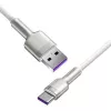 Baseus Cable Cafule USB-A a USB-C, 66W, 1m, blanco