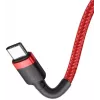 Baseus Cafule Cable de carga rápida USB-C a USB-C PD 2.0 60W, 2m, rojo (CATKLF-H09)