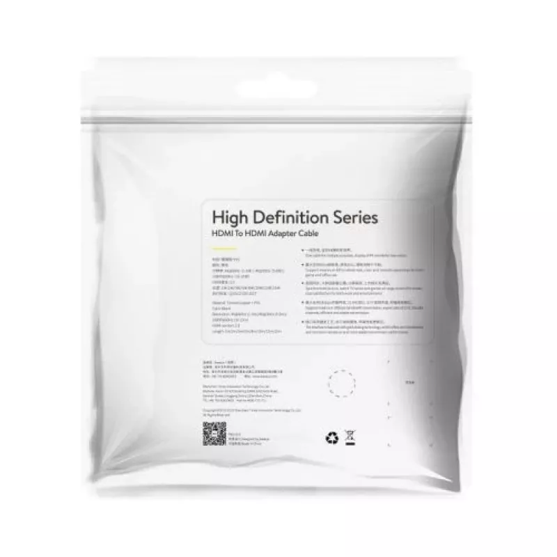 Baseus CAKGQ-A01 cable HDMI 2.0 1m M/M (negro)