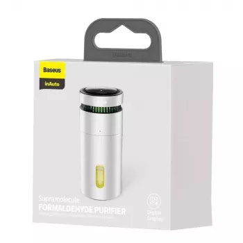 Baseus Purificador de aire para coche con indicador de formaldehído (Plata)