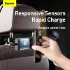 Baseus Soporte de coche con cargador inalámbrico Energy Storage para teléfono en el asiento trasero 15W Negro (WXHZ-01)