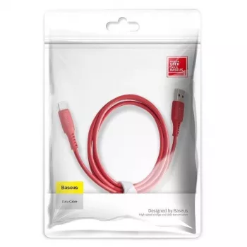 Baseus Cable Colorful USB-A a Lightning 2.4A 1.2m rojo