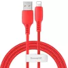 Baseus Cable Colorful USB-A a Lightning 2.4A 1.2m rojo