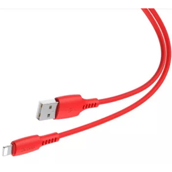 Baseus Cable Colorful USB-A a Lightning 2.4A 1.2m rojo