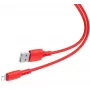 Baseus Cable Colorful USB-A a Lightning 2.4A 1.2m rojo