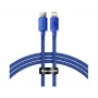 Baseus Cable Crystal Shine Series USB-C a Lightning 1,2m azul 20W carga rápida y sincronización de datos