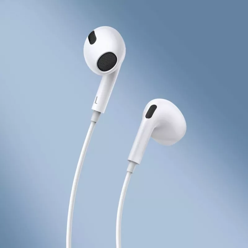 Baseus Encok C17 Auriculares in-ear con cable y micrófono USB Type-C Blanco (NGCR010002)