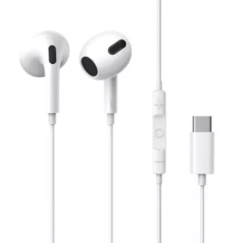 Baseus Encok C17 Auriculares in-ear con cable y micrófono USB Type-C Blanco (NGCR010002)