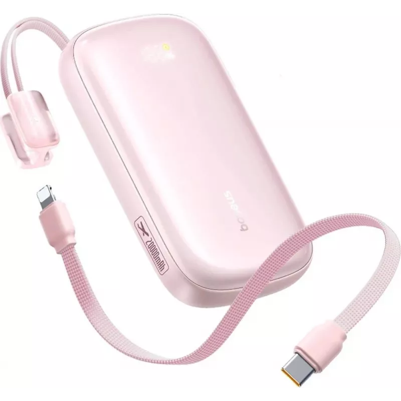 Batería externa Baseus EnerFill FC21 Qpow 3 Ultra 20000 mAh 22.5W rosa