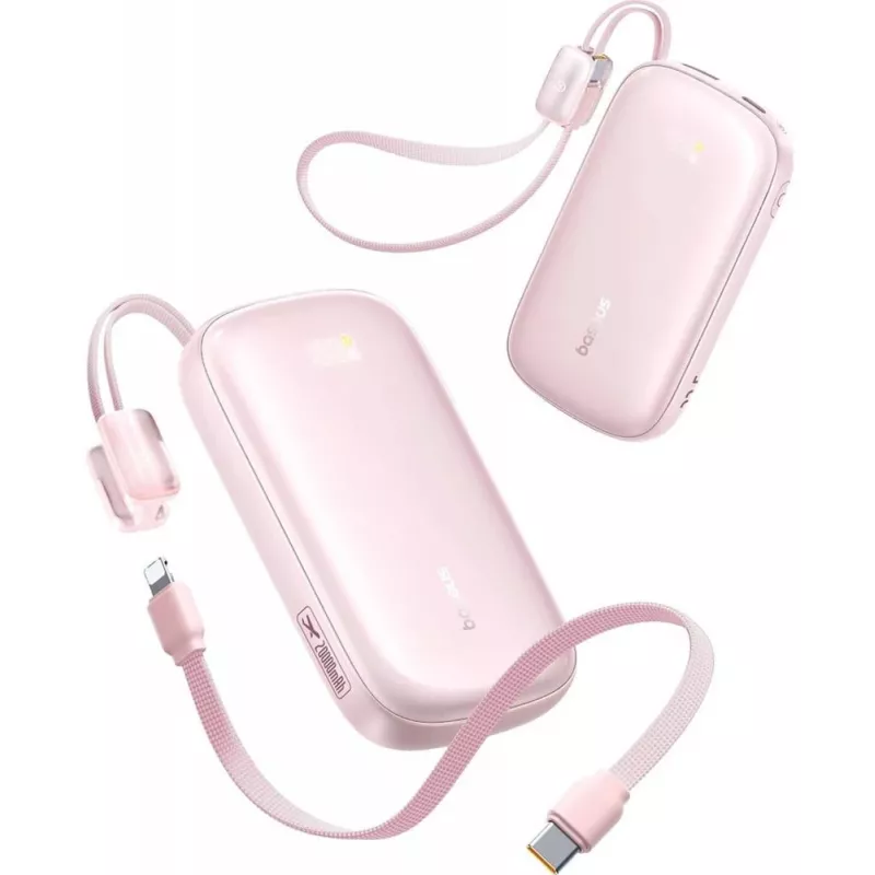 Batería externa Baseus EnerFill FC21 Qpow 3 Ultra 20000 mAh 22.5W rosa