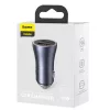 Baseus cargador de coche Golden Contactor Pro 40W USB-A USB-C QC4.0+ PD SCP gris