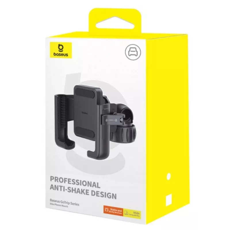 Soporte para móvil Baseus GoTrip Series para bici, patinete, ciclomotor (5.7-7.2 pulgadas), negro