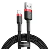 Baseus cable Lightning Cafule 2A, 3m rojo/negro (CALKLF-R91)